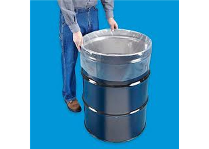 Straight Bottom Drum Liner Bags 85 Gal Transparent Color Accept