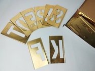Custom Adjustable Brass Interlocking Stencil Letter And Figure