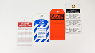 Customized Durable Plastic Safety Tag For Security Warning