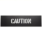 Custom Safety PVC Caution Stencil For Public Place Black