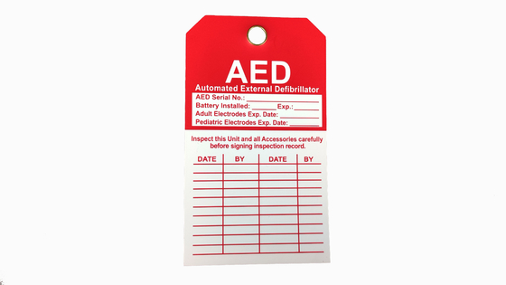 Long Lasting Durability Plastic Safety Tag Customized Design