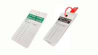 Long Lasting Durability Plastic Safety Tag With Customized Logo