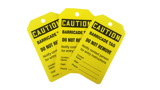 Industrial Plastic Safety Tag With Customization For Different Applications