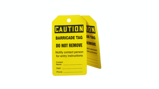 Industrial Plastic Safety Tag With Customization For Different Applications