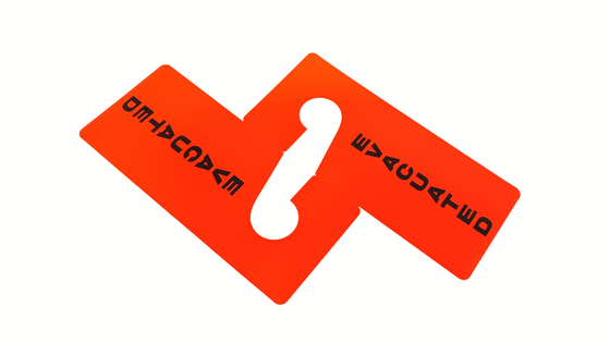 Plastic Safety Tag with Custom Design for Equipment Identification