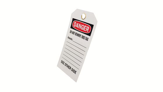 Enhanced Safety Measures Plastic Safety Tag with Long Lasting Durability