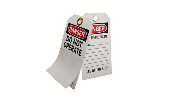 Enhanced Safety Measures Plastic Safety Tag with Long Lasting Durability