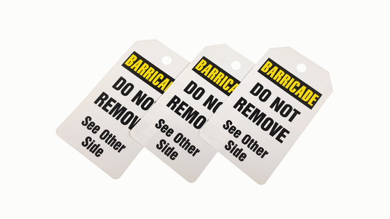 Custom Design Plastic Safety Tag for Your Customized Design