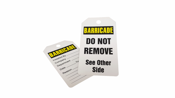 Custom Design Plastic Safety Tag for Your Customized Design