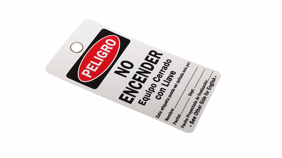 Custom Design Plastic Safety Tag for High Performance Solutions