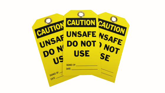 Custom Design Plastic Safety Tag for High Performance Solutions