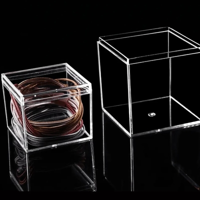 Custom Size Rectangle Clear Plastic Box Transparent Acrylic Box with Lid