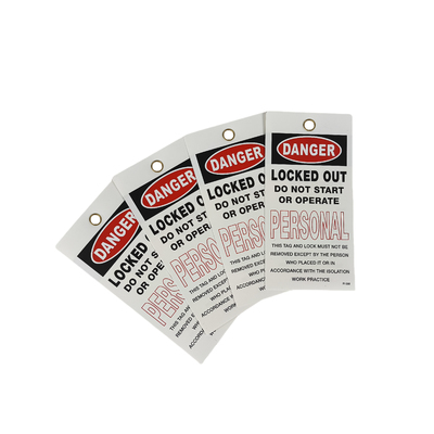 Danger Tag PVC Durable Waterproof Writable Plastic Safety Tag