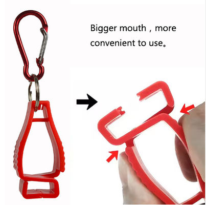 Custom Printed Plastic Glove Clips Polyoxymethylene Safety Glove Clips