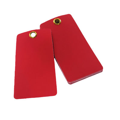 Customized Eco-Friendly Waterproof PVC Hang Tag 146*76mm 25pcs/bag for Industrial Safety