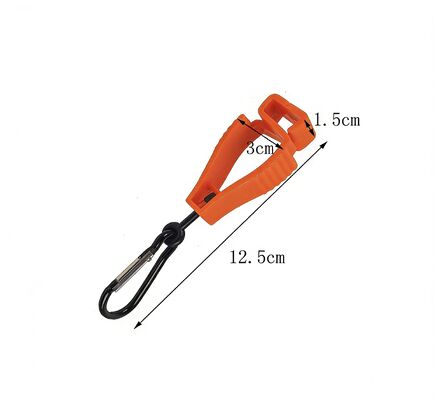 High Quality Glove Holder Industrial Glove Clips with Metal Carabiner Custom Plastic Safety Glove Holder for Construction