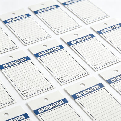 Wholesale Custom Waterproof Clothing Hang Tags Tear Resistant Garment Labels for Apparel Brand