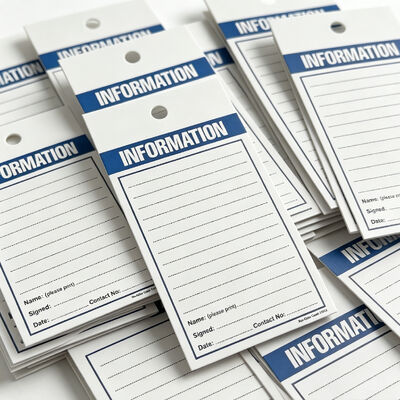Wholesale Custom Waterproof Clothing Hang Tags Tear Resistant Garment Labels for Apparel Brand