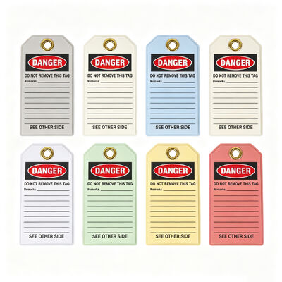 Tear Resistant Laminated Inspection Tags - Loto Tags Lockout Tagout Danger Tag for Harsh Environments