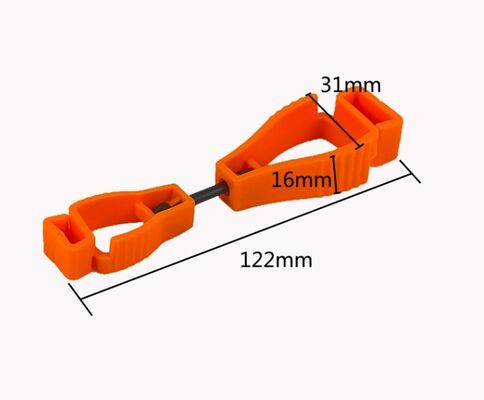 Multi color Plastic Glove Clips designed for safety and durability with customizable size and color options for business
