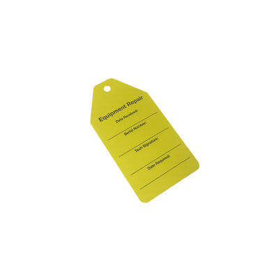 Custom Waterproof PVC Safety Tag with Digital Printing for Lockout Tagout Equipment Warning