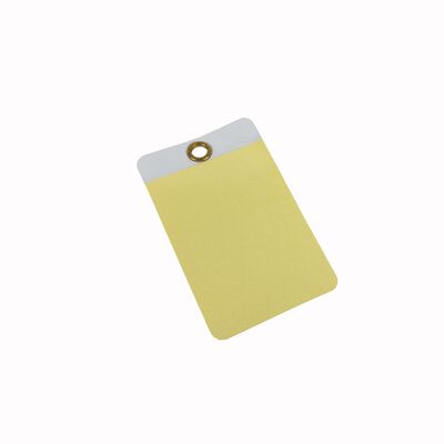 Custom Waterproof PVC Safety Tag with Digital Printing and Transparent Design for Industrial Safety