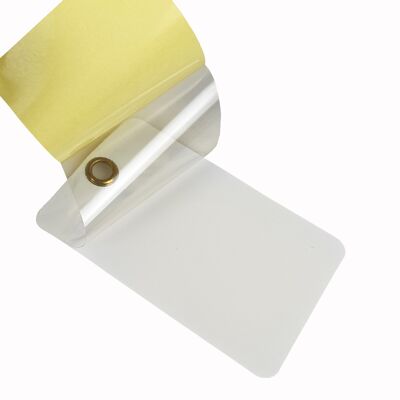Custom Waterproof PVC Safety Tag with Digital Printing and Transparent Design for Industrial Safety