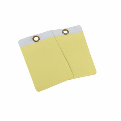 Custom Waterproof PVC Safety Tag with Digital Printing and Transparent Design for Industrial Safety