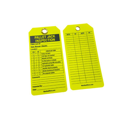 Custom Waterproof PVC Equipment Status LOTO Safety Tag, Machine Maintenance Warning Tag for Lockout Tagout