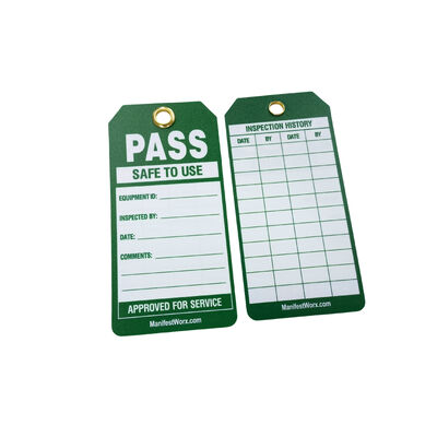 Custom Waterproof PVC Equipment Status LOTO Safety Tag, Machine Maintenance Warning Tag for Lockout Tagout