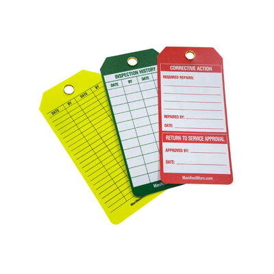Custom Waterproof PVC Equipment Status LOTO Safety Tag, Machine Maintenance Warning Tag for Lockout Tagout