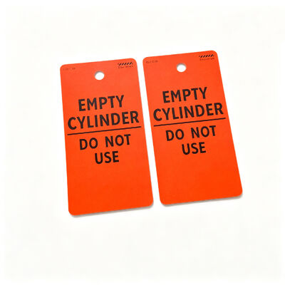 Custom Waterproof PVC Empty Cylinder Do Not Use LOTO Safety Tag, Gas Cylinder Equipment Warning Tag for Lockout Tagout