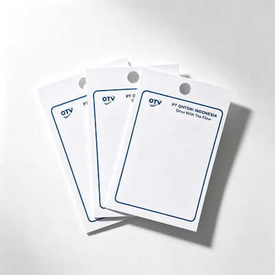 Custom Synthetic Paper Hang Tags for Clothing Bedding Set, Gold Embossed Biodegradable Printed Swing Tag