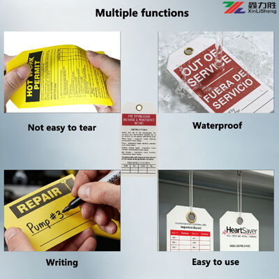 Custom Lockout Tag, Waterproof Lockout Hanging Tags Custom Logo For Industrial Lockout Tagout Warning