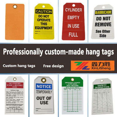 Weatherproof Tear Resistant Customizable Safety Tag and Lockout Tagout Tag for Industrial Loto Systems