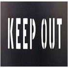 Keep Out PVC Stencil Rectangle Attention Safety Traffic Paint Stencils