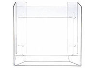 PETG Horizontal Clear Glove Dispenser Holder 2 Boxes Wall Mounted Acrylic Box Custom