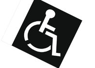 Wheelchair Handicap Symbol PVC Stencil Flexible And Sturdy Reusable Long Service Life