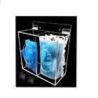 Wall Mount Dust Proof 2 Boxes Clear Acrylic Box Custom Face Mask Dispenser