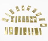 Golden 92pcs Brass Interlocking Stencils Kit Advertise Printing