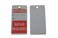 Repair Cardstock Plastic Safety Tag Height 5 3/4 In Width 3 In White