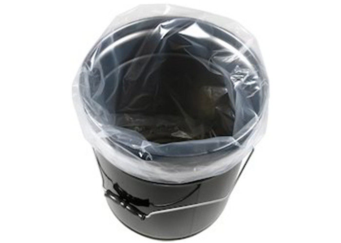 Heat Seal Clear Drum Liner Bags , 10 Mil 55 Gallon Can Liners Larger