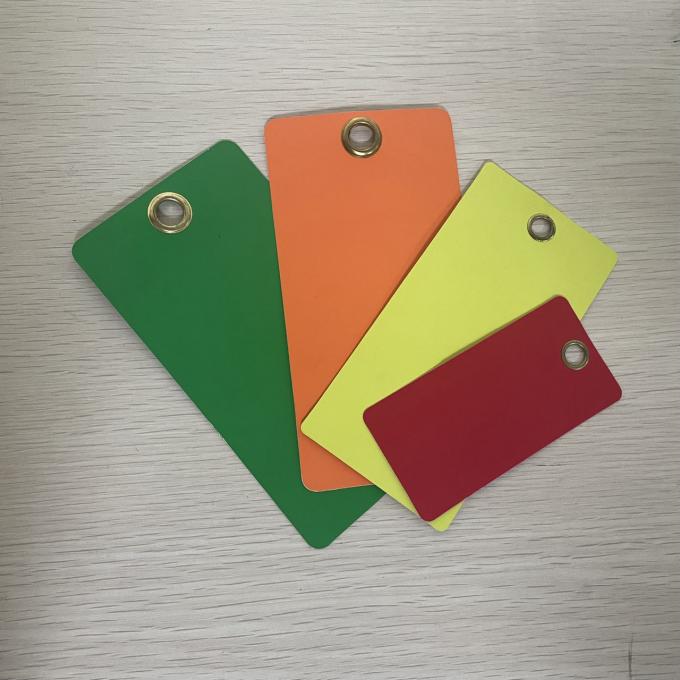 Plastic Rug Tags Custom Plastic PVC Blank Waterproof Safety Lockout Tagout Label Tag