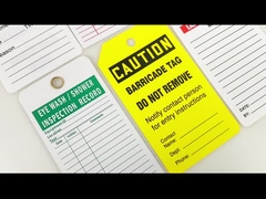 Customizable Plastic Safety Tag for Industrial Compliance