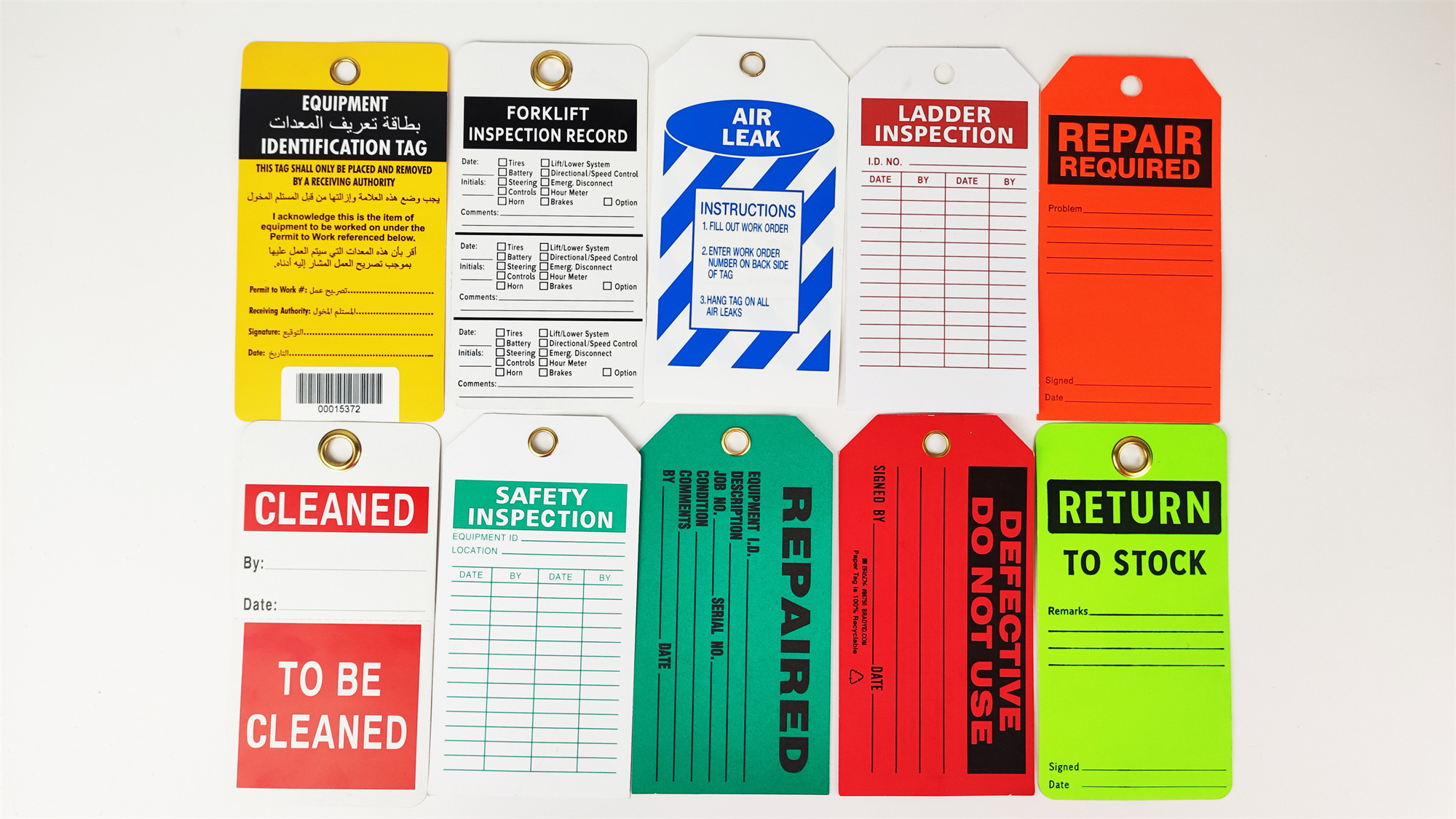 Pvc Fall Risk Tag Customized Plastic Safety Tag Colorful With Custom Design