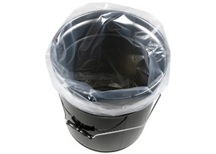 Heat Seal Clear Drum Liner Bags , 10 Mil 55 Gallon Can Liners Larger
