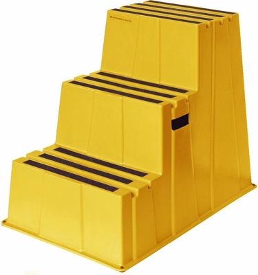 Polyethylene Heavy Duty Industrial Plastic Single Step Stool Safety Non Slip