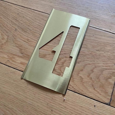 Letter And Number Brass Interlocking Stencil Custom Shaped