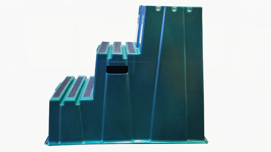 Polyethylene Heavy Duty Industrial Plastic Single Step Stool Safety Non Slip