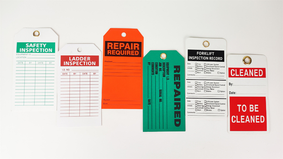 Customized Durable Plastic Safety Tag For Security Warning